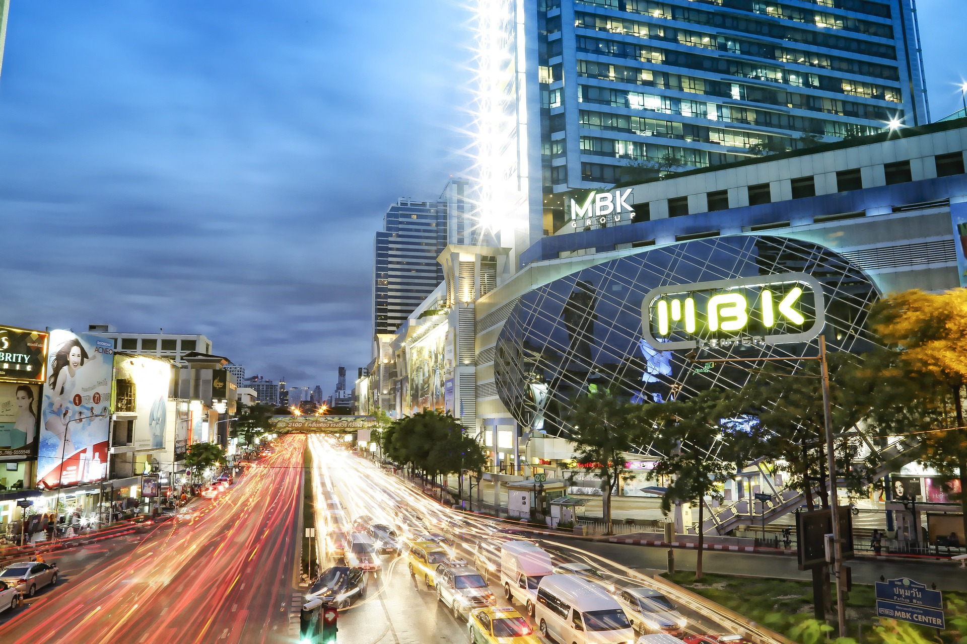 MBK Center at night