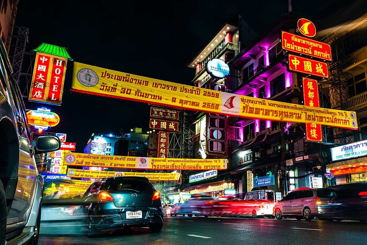 Yaowarat Chinatown at night